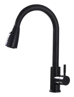 GRIFERIA NEGRO LAVAPLATO FLEXIBLE