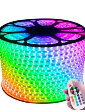 MANGUERA CINTA 110V RGB COLORES POR METRO