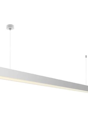 LAMPARA LINEAL COLGANTE BLANCA 1.20X7 30W