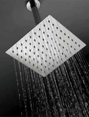 CABEZA DE DUCHA CUADRADO 8" ACERO INOXIDABLE 304