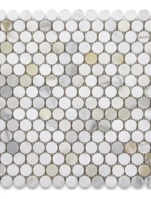 MALLA MOSAICO PIEDRA PEQUENA 30X30 REDONDA KMS1015