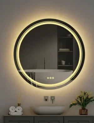 ESPEJO 80X80 REDONDO BLUETOTH MUSICA