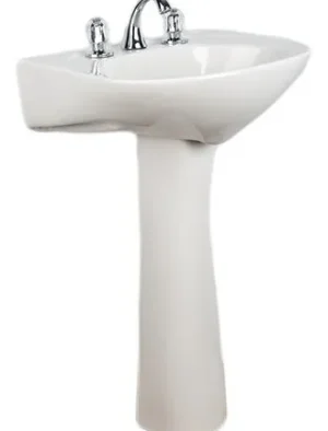 LAVAMANO CON PEDESTAL CERAMICA 58X45X81cm GRANDE CP-010