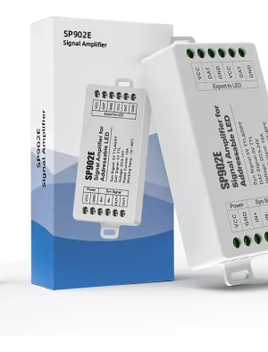 AMPLIFICADOR PARA TIRAS LED12-24V 15AMP 6 CANALES 180W