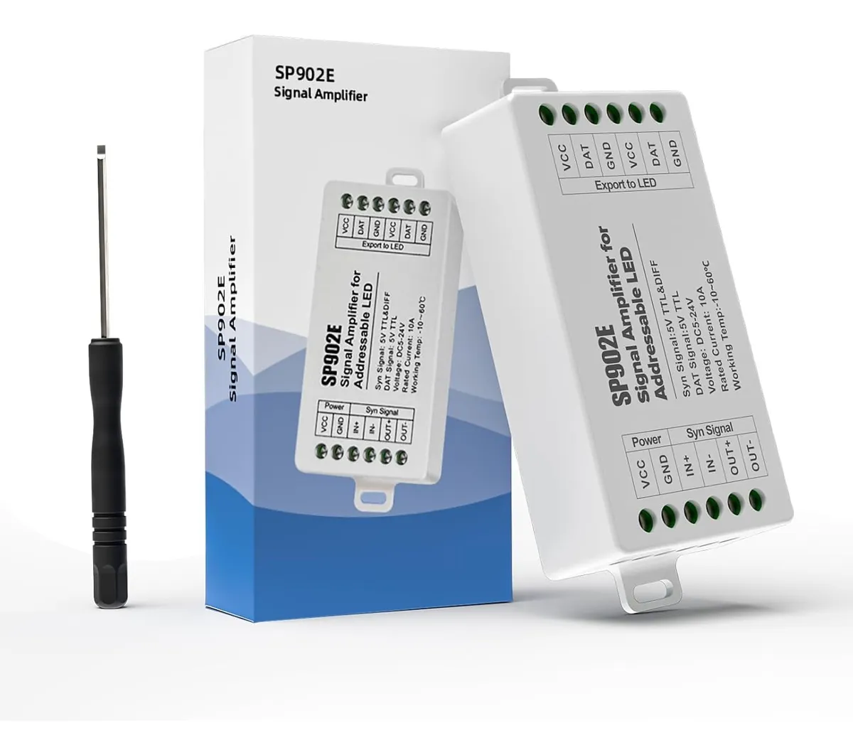 AMPLIFICADOR PARA TIRAS LED12-24V 15AMP 6 CANALES 180W