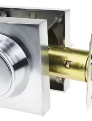 CERRADURA CUADRADA DE PUERTA ACERO SATINADO FD101