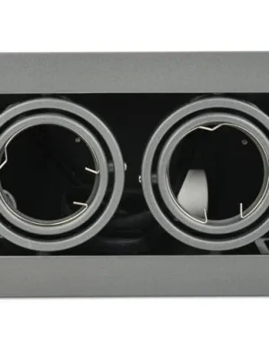 LAMPARA DE EMPOTRAR RECTANGULAR DOBLE 7X2 BLANCA