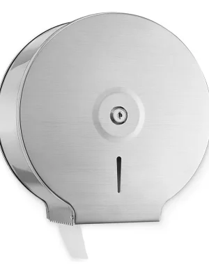 DISPENSADOR DE PAPEL HIGIENICO ACERO 25X15CM