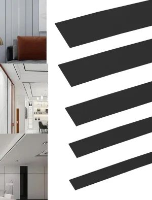 ROLLO MOLDURA CANTO SUPERFICIAL 40MM NEGRO 5M