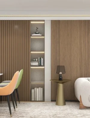 LAMINA DE WALL PANEL LISO 2.9X40CM MARRON MEDIO