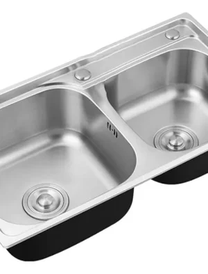 LAVAPLATO METAL DOBLE SOBRE TOPE ECONOMICO 820X430X230 CM 8001