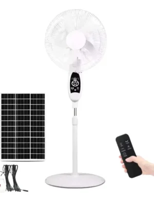 VENTILADOR DE PISO CON PEDESTAL RECARGABLE 16"