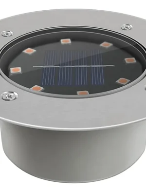 LAMPARA DE PISO EMPOTRAR SOLAR 8LED