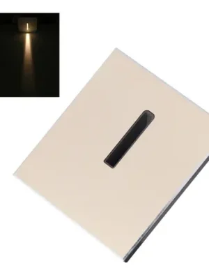 LAMPARA ESCALERA CUADRADA 1.5W DORADA