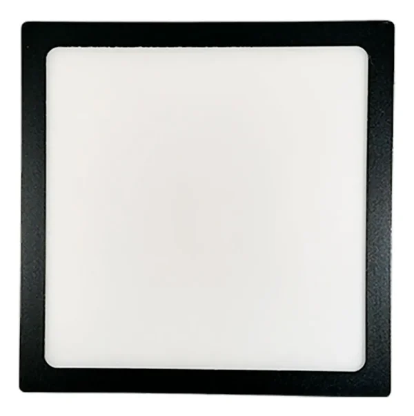 LAMPARA PANEL NEGRA SUPERFICIAL NEGRO 24W