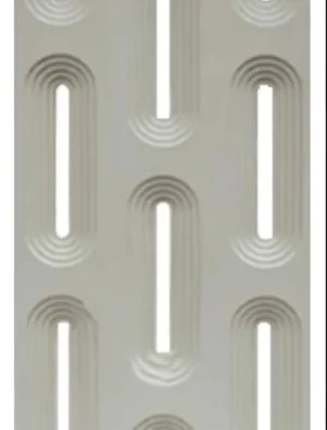 LAMINA 1,20*0,6M PANEL DECORATIVO PU 30mm OVALADO BEIGE