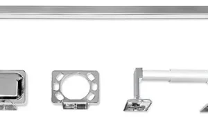 ACCESORIOS DE BAÑO CROMADO 4 PZAS