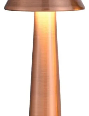 LAMPARA DE MESA RECARGABLE 5V GOLD ROSE