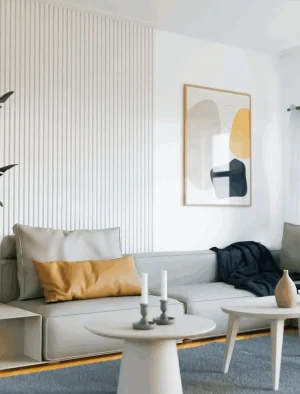 LAMINA DE WALL PANEL LISO 2.9X40CM BLANCO