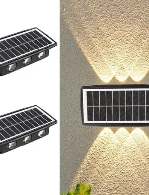 LAMPARA DECORATIVA PARED SOLAR 6W