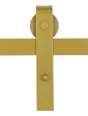 RIEL GRANERO DESLIZANTE EN FORMA DE J 2 METRO DORADO