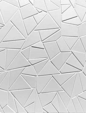 PANEL 3D DE PVC 50X50cm 102 TRIANGULADO SIN RELIEVE