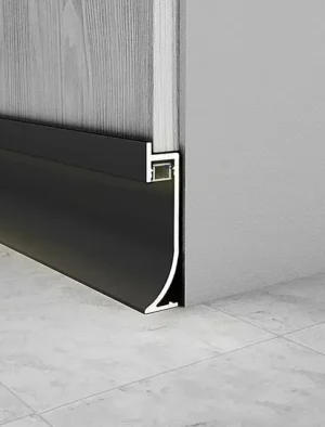 RODAPIE ALUMINIO PARA LED 8CM 3M