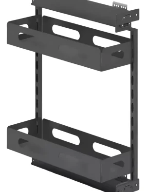 CESTA EXTRAIBLE CORREDIZA GRIS OSCURO 200MM BK-5408