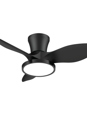 VENTILADOR DE TECHO CON LED 18W 32" NEGRO C/CONTROL